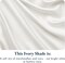 Luxury 100% Egyptian Cotton Pillow Cases Standard Size Set of 2, Sateen Weave, Soft, Breathable & Cooling Ivory Pillow Cases